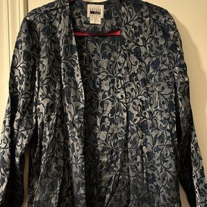 Leslie Fay Silver/navy jacket